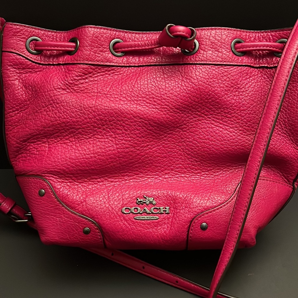 Bright Pink Coach Purse - Small - Picture 2 of 5